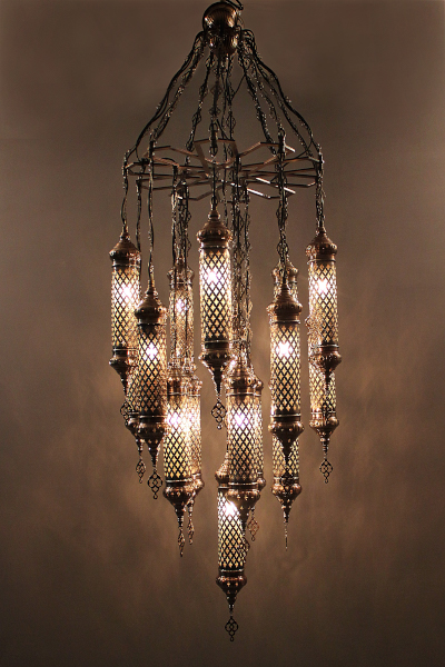 16in1 Stylish Blown Glass Laser Chandelier